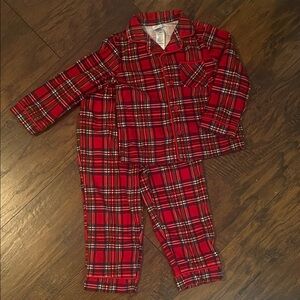 Christmas Plaid Little Me Pajama Set